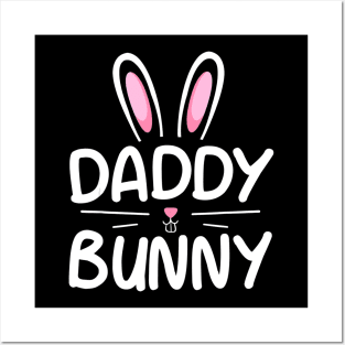 Daddy Bunny T-Shirt Matching Family Easter Shirt Dad Gift Posters and Art